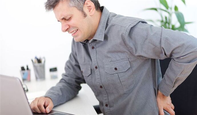 bolečine v hrbtu z osteohondrozo